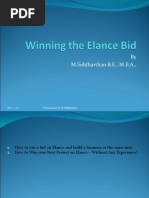 Winning The Elance Bid