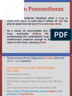 Tension Pneumothorax Diagnosis and Needle Decompression