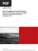 Isle of Anglsesy County Council Preliminary Corporate Assess Rnglish