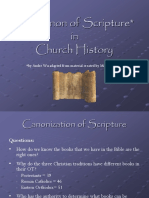 The Canonization of The Old Testament in Church History