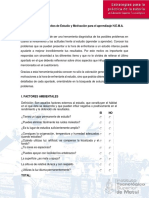 Cuestionario Hábitos de Estudio y Motivación para El Aprendizaje H.E.M.A