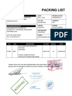 Packing List: Shipper/Exporter