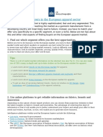 CBI - Centre For The Promotion of Imports From Developing Countries - 10 Tips For Finding Buyers in The European Apparel Sector - 2017-02-21