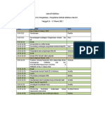 Jadwal Pelatihan. RSUD BARI Palembang Revisi