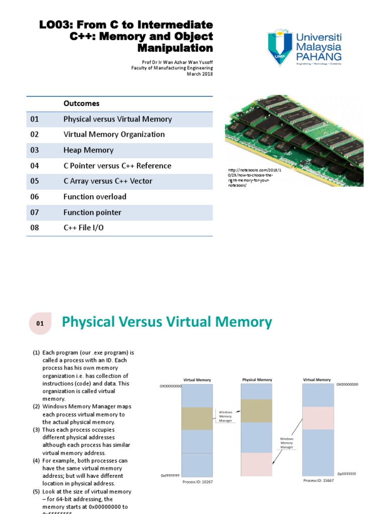 C++ Memory Management Techniques | PDF | Pointer (Computer Programming ...