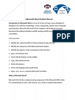 4-0-1 Introduction to Microsoft Word Student Manual