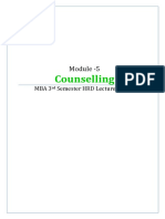 Module 5 - Counseling