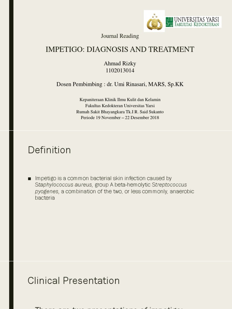 Impetigo PDF Topical Medication Staphylococcus Aureus