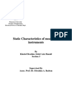 Static Characteristics