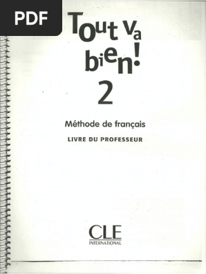 Tout Va Bien 2 Livre Du Profesor