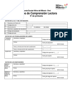 Ejercicios de Comprensión Lectora