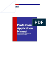 Professional Application Manual