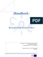 Handboek Basisopleiding Sociaal Tolken