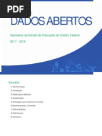 SEDF Plano de Dados Abertos – PDA – 2017-2018