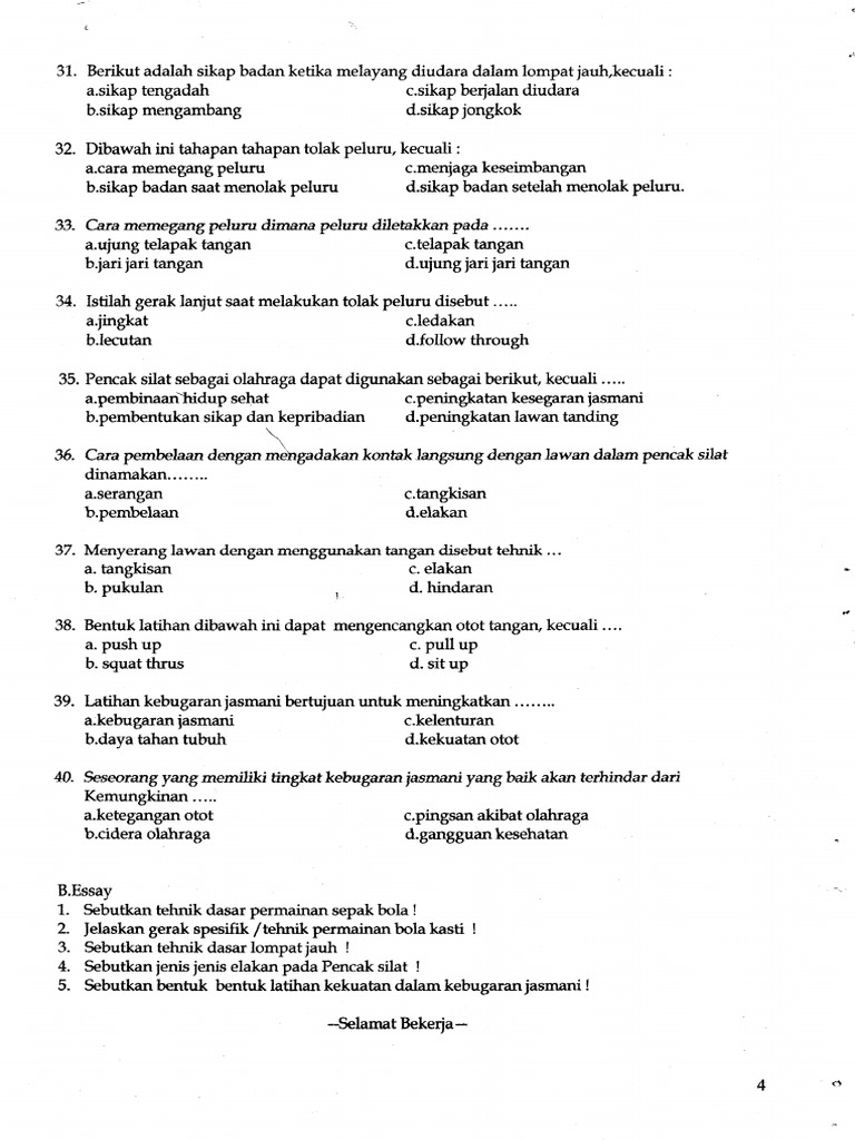 Soal Soal Ulangan Umum Smp Pdf