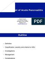 Management Guidelines Pancreatitis