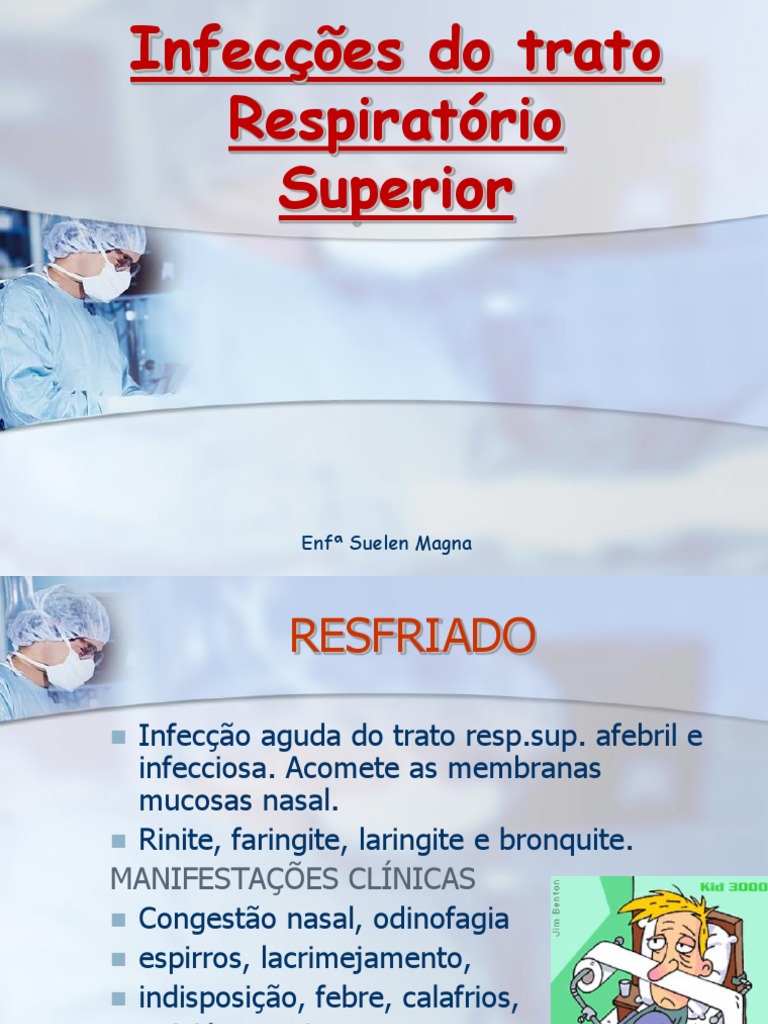 Infecções Do Trato Respiratório Superior PDF Otorrinolaringologia Especialidades médicas