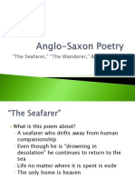 "The Seafarer," "The Wanderer," & "The Wife's Lament