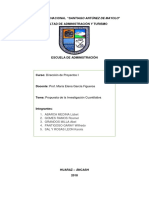 Propuesta de Investigacion Cuantitativa