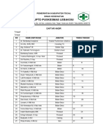 Daftar Hadir Komitmen