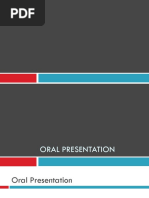 Oral and Written Presentation