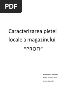 Caracterizarea Pietei Locale A Magazinului Profi