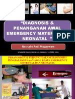 Peran Bidan & Perawat Dalam Diagnosis Dan Penatalaksaan Awal Kasus Emergency Maternal Dan Neona PDF