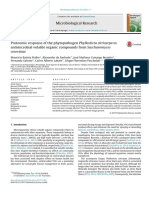 Proteomic Response of The Phytopathogen Phyllosticta Citricarpa To Antimicrobial Volatile Organic Compounds From Saccharomyces Cerevisiae