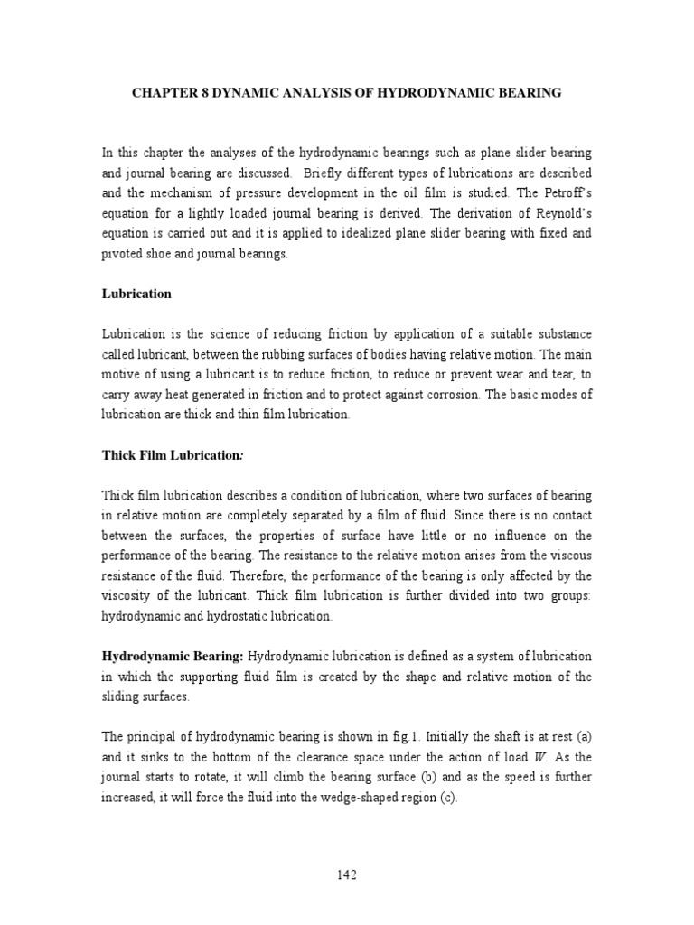 Hydrodynamic Bearings Best PDF | PDF