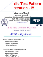 Automatic Test Pattern Generation - IV: Virendra Singh