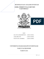 Kelompok 14 Model Perhitungan Return Taknormal