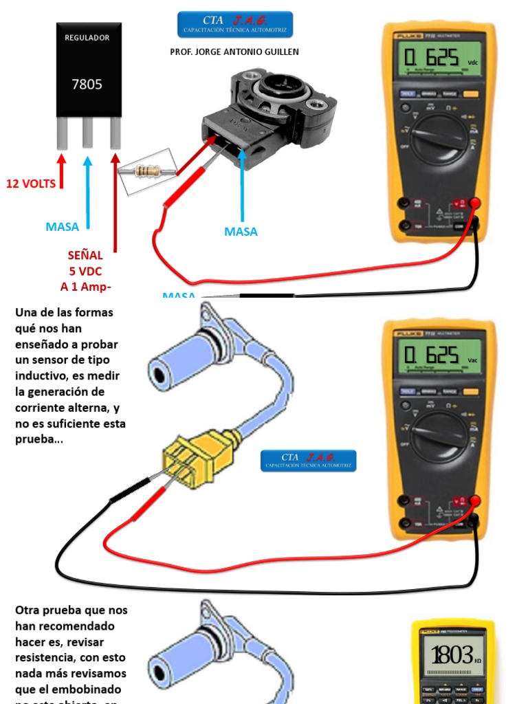 Cta de Sensores CKP CMP Inductivos | PDF | voltaje | Imán