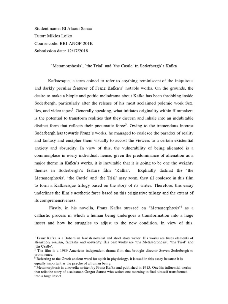 The metamorphosis argumentative essay picture
