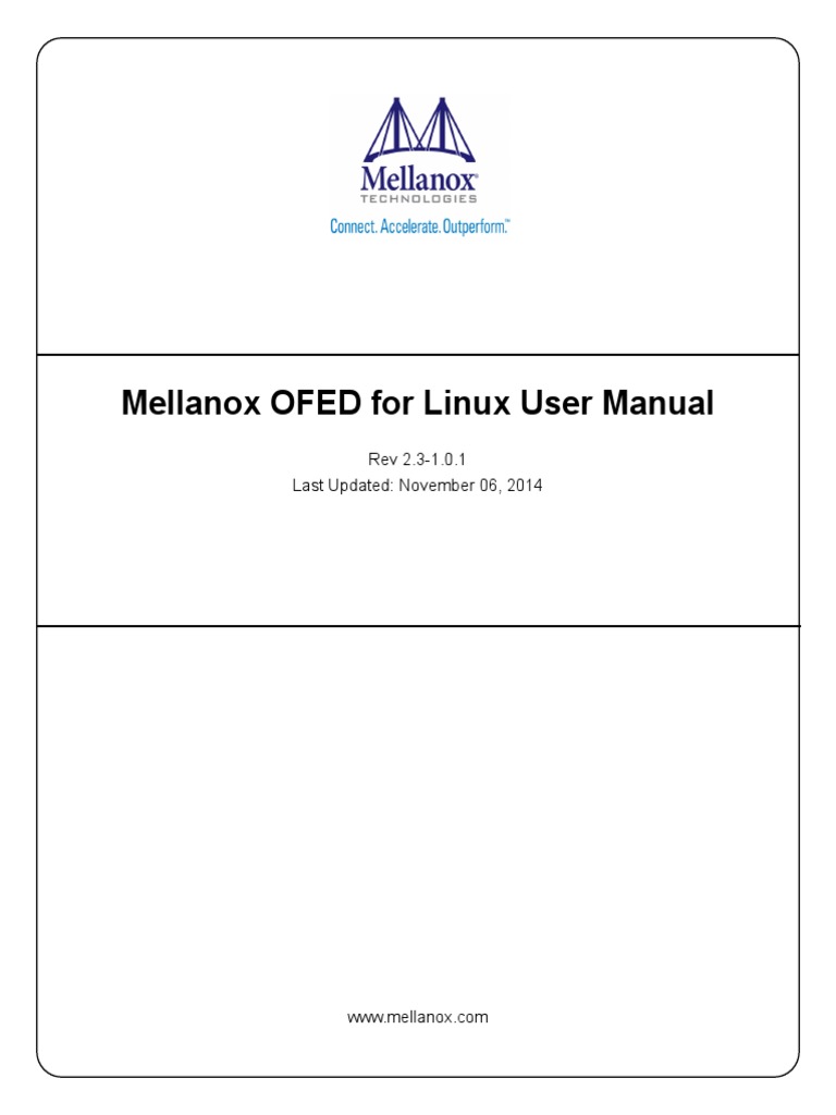 Mellanox OFED Linux User Manual v2.3-1.0.1 | PDF | Network