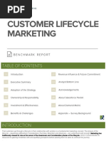 Customer Lifecycle Marketing Benchmark Report