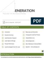 Lead Generation Benchmark Report PDF