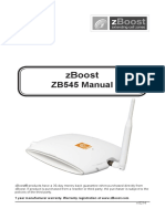 SOHO ZB545 Installation Manual