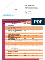 Ejemplo de Una Cotización para Instalaciones Eléctricas