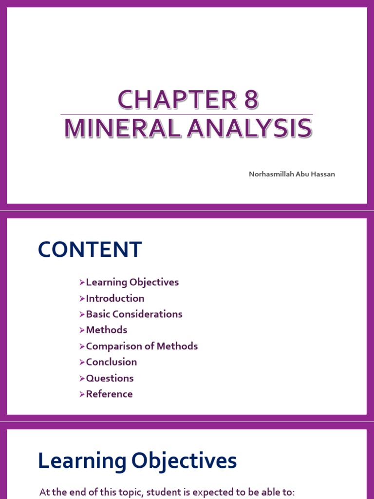 Mineral Analysis Methods in Food | PDF | Ethylenediaminetetraacetic ...