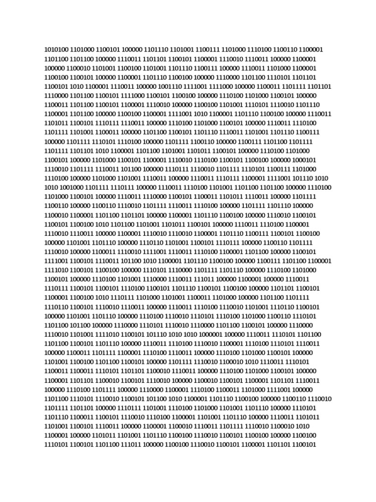 Binary | PDF | Home & Garden
