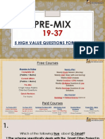Pre-Mix: 5 High Value Questions For Prelims