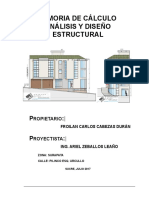 Memoria Cálculo Estructural Froilán