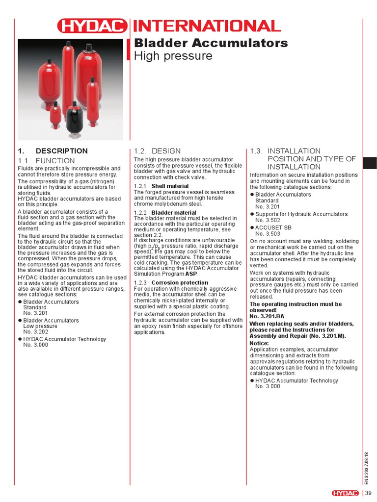 EN3203 SB-Hochdruck Katalogversion | PDF | Pressure | Gases