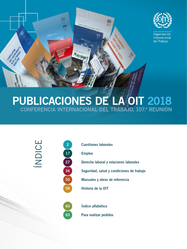 Publicaciones OIT 2018: Informe y Manuales | PDF | Organización ...