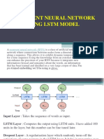 Recurrent Neural Network Using LSTM Model