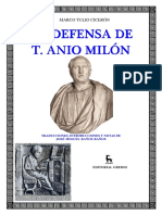 Ciceron - en Defensa de Milon (Bilingue) PDF