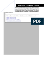 AFP-2800 Battery Calculation Sheet Rev D