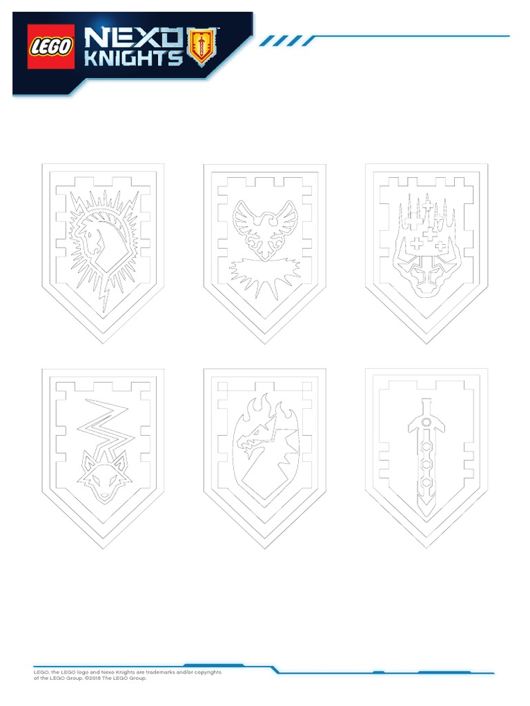 Shields Coloring Page | PDF
