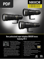 New Professional Super-Telephoto NIKKOR Lenses Featuring VR