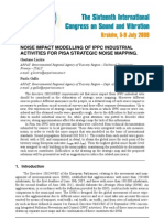 NOISE IMPACT MODELLING OF INDUSTRIAL ACTIVITIES FOR PISA STRATEGIC NOISE MAPPING